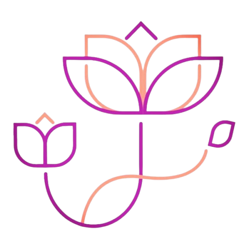 Flor minimalista de líneas